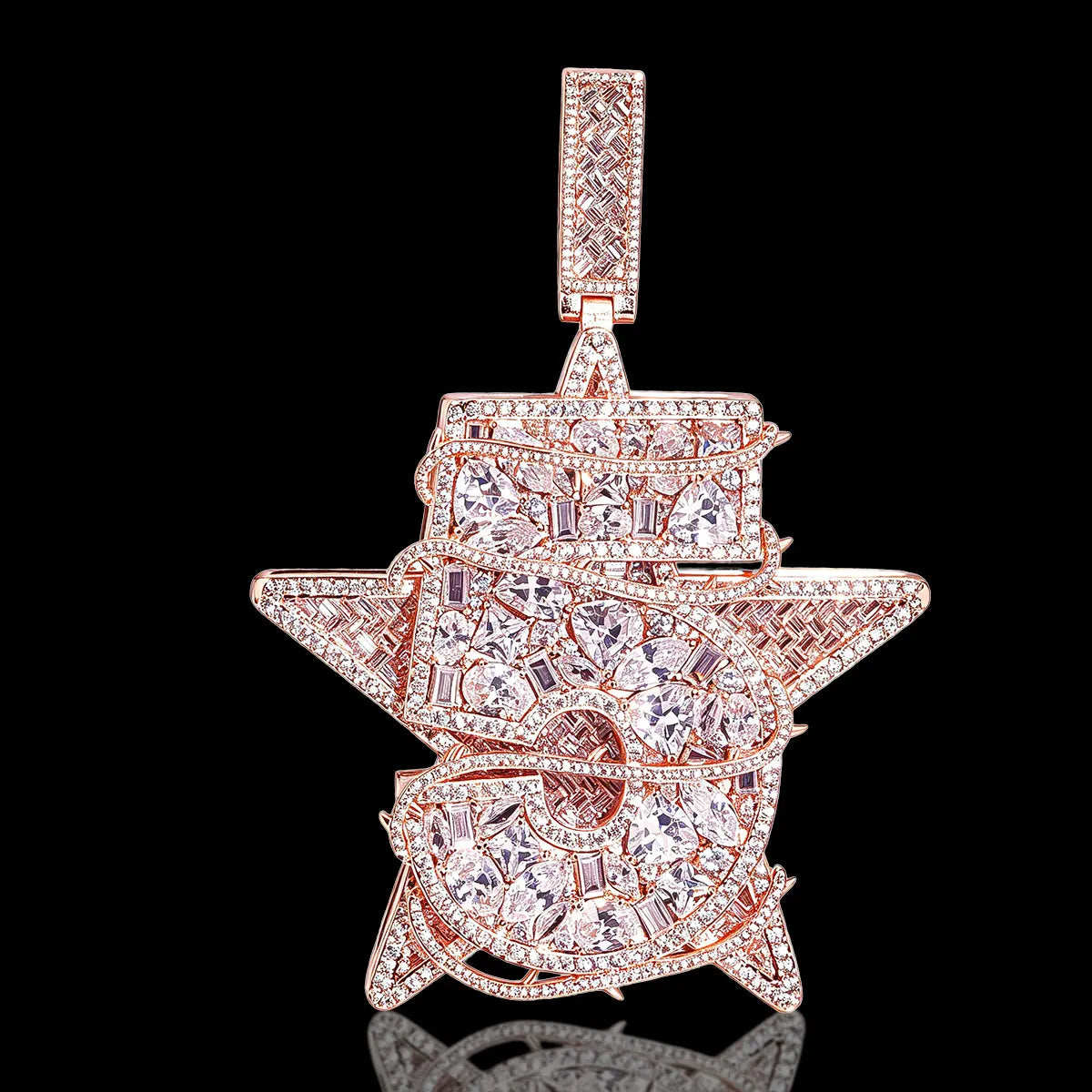 Lyee Cyee Hip Hop Star Number Five Pendant Jewelry
