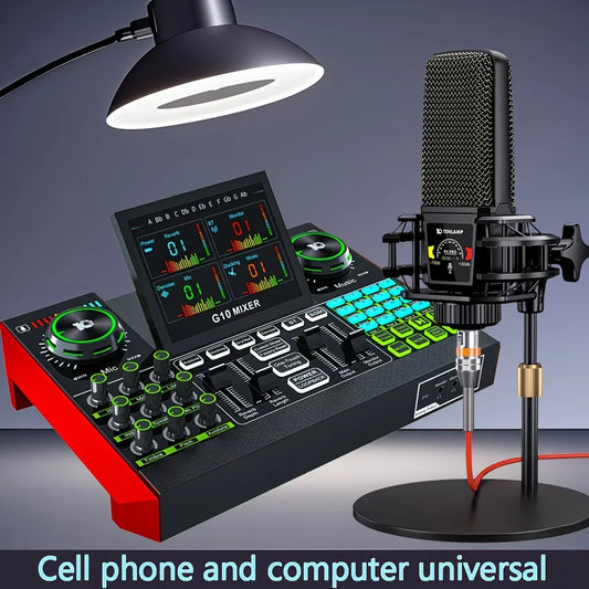 Tenlamp Five Channel Audio Interface Mixer for PC and Streaming