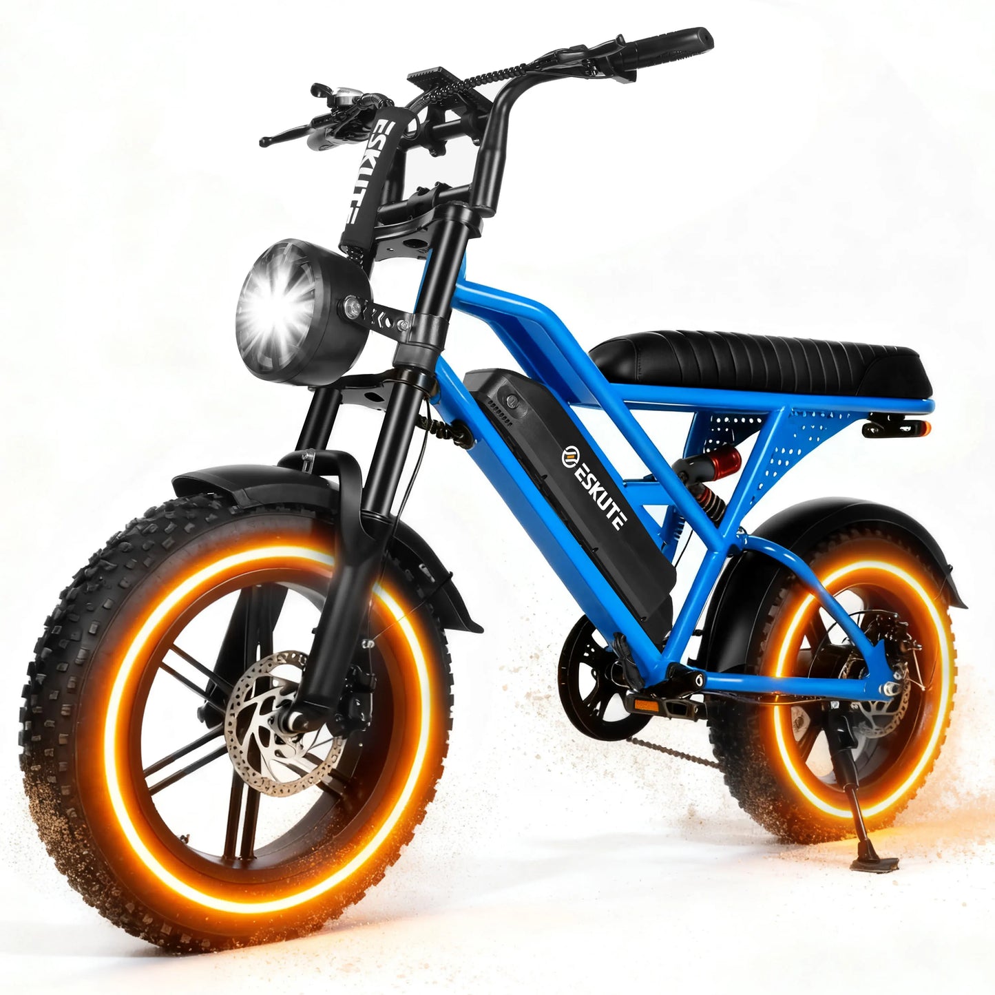 Eskute V100 Electric Bike With 1500W Peak Power And Dual Suspension Fat Tire E Bike For Off Road And City Commutes