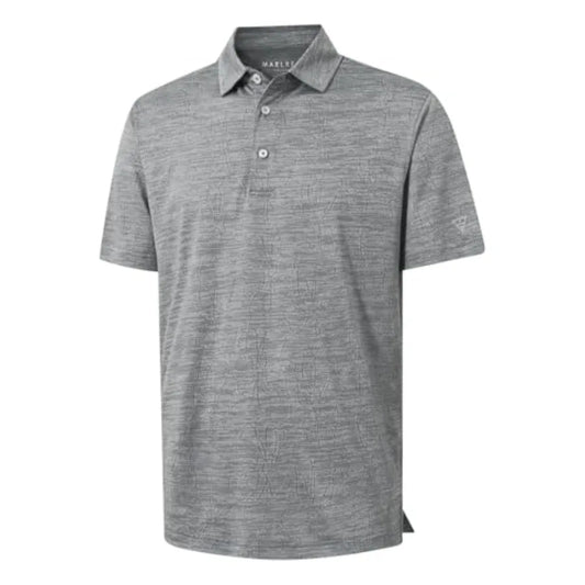 Maelreg Moisture Wicking Golf Polo Shirt For Men Premium Lightweight Jacquard 3 Button
