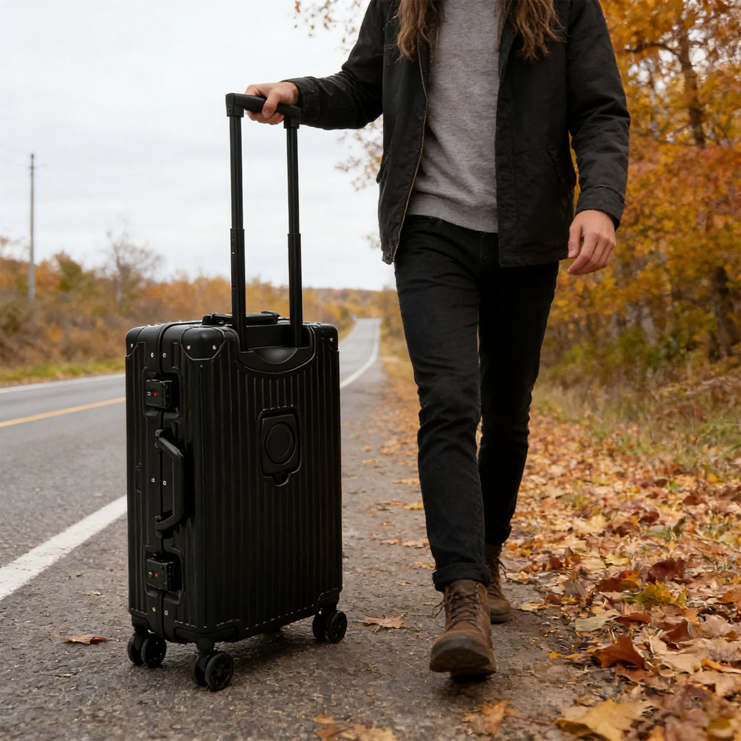 Expandable Hard Shell Carry On Luggage With TSA Lock