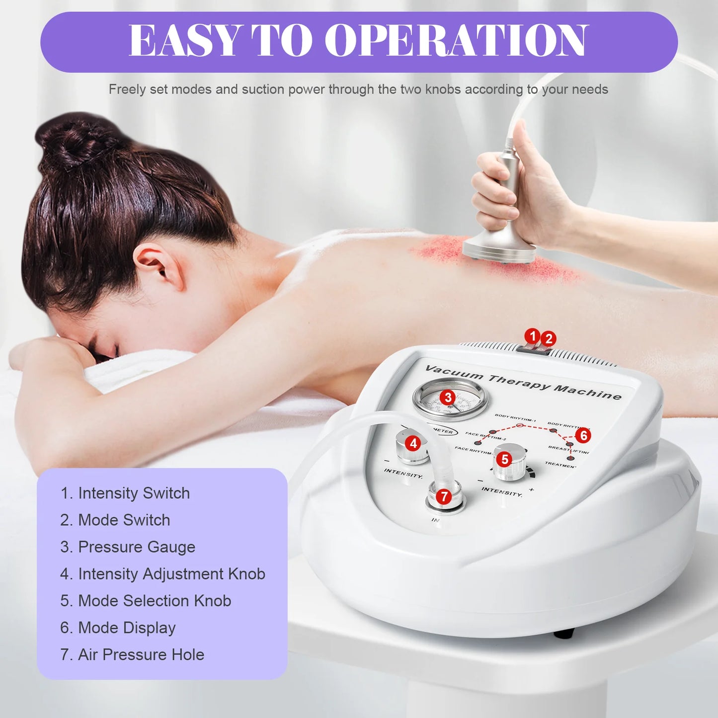 Cupping Massage Machine 70cmHg Suction Device For Salon Spa