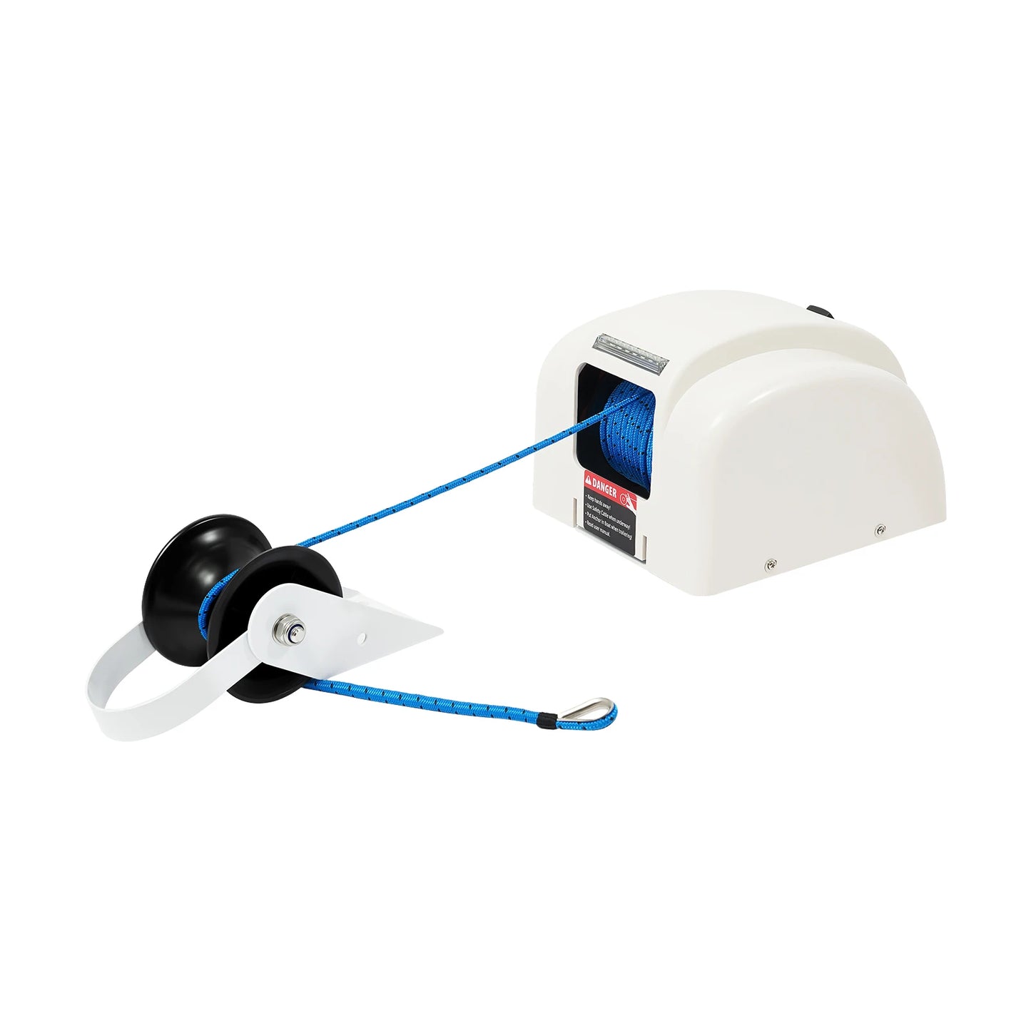 Electric Anchor Winch 12V 45Lbs With Remote Control Heavy Duty Automatic Hauler For Small Fishing Boats Saltwater Rated