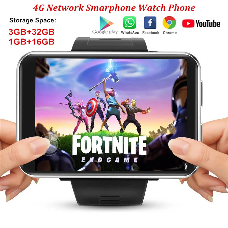 S DM100 4G Android Smartwatch GPS NFC 5MP Camera 2700mAh