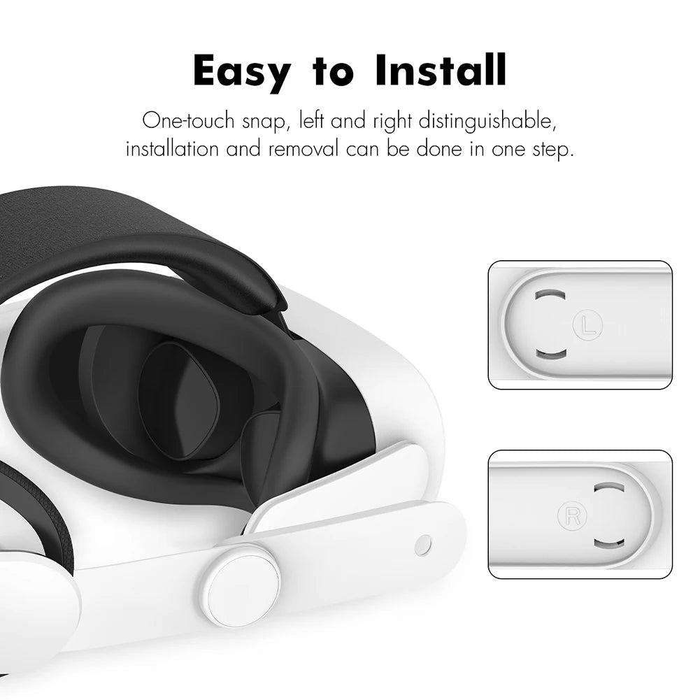APWIKOGER Adjustable Head Strap 6000mAh Battery for Meta Quest 3S/3