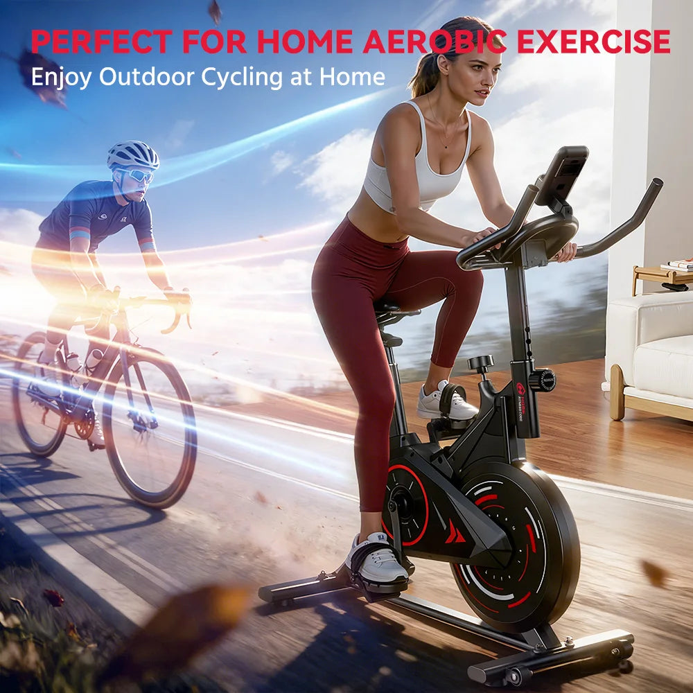 Botifly Low Noise Resistance Exercise Bike With LCD Monitor
