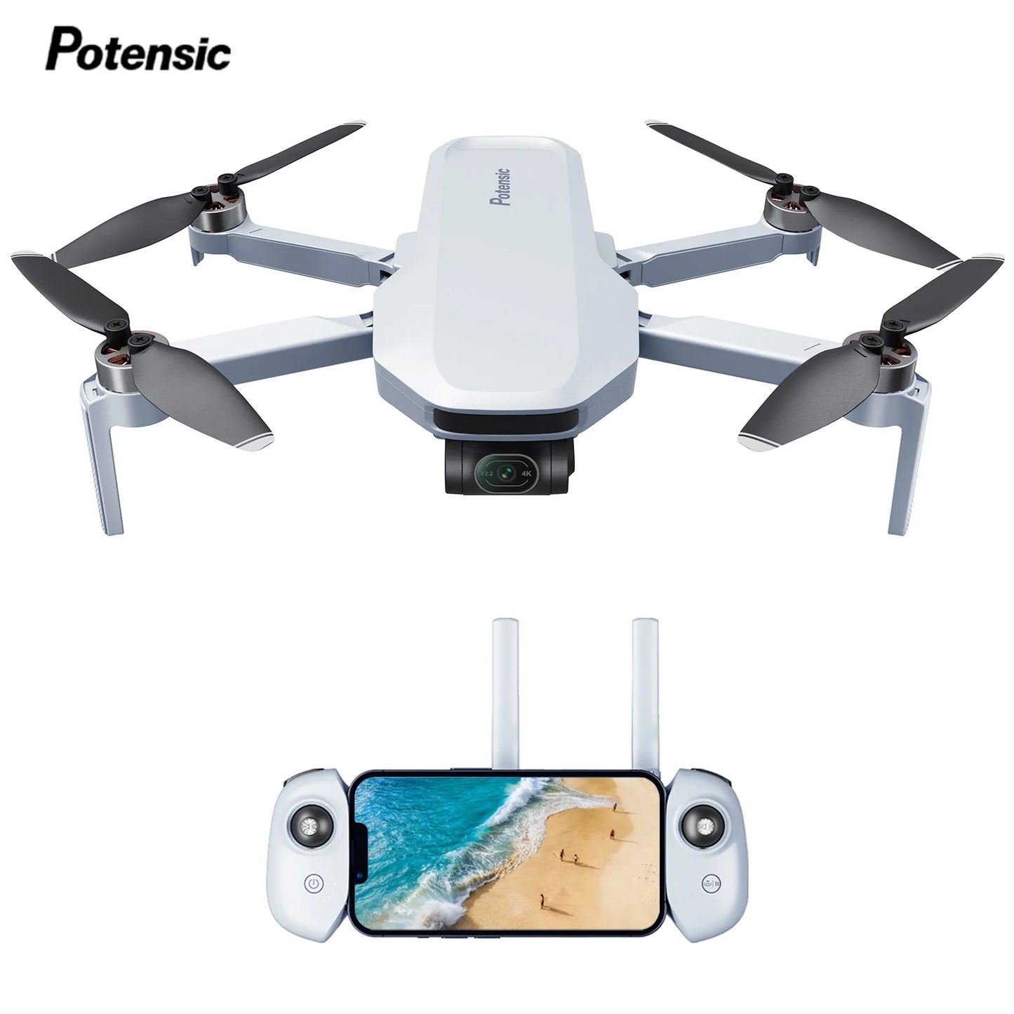 Potensic C0 4K GPS Drone With 3 Axis Gimbal Visual Tracking Return to Home
