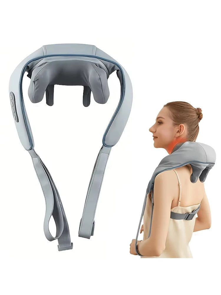 Neck And Shoulder Massager Shiatsu Heat Kneading Home Office