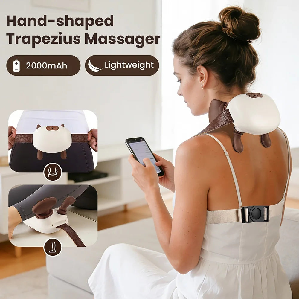 Iebilif 4D Neck Massager Featuring Shiatsu Deep Tissue Relief