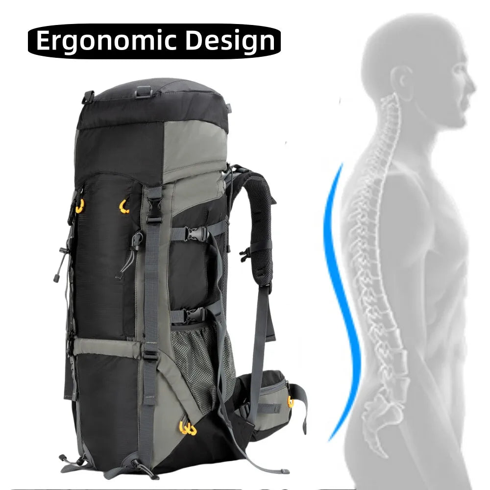 Night Cat Waterproof Hiking Backpack With Internal Frame For Outdoor