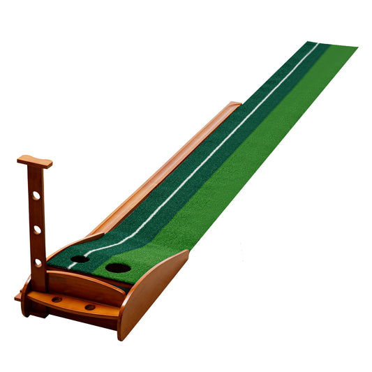 Indoor Golf Putting Green Practice Mat With Auto Ball Return For Home Golfers Training Aid Pro Level