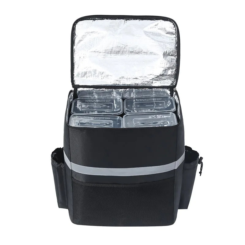 Thermal Insulated Delivery Backpack Large Capacity Food Storage Outdoor