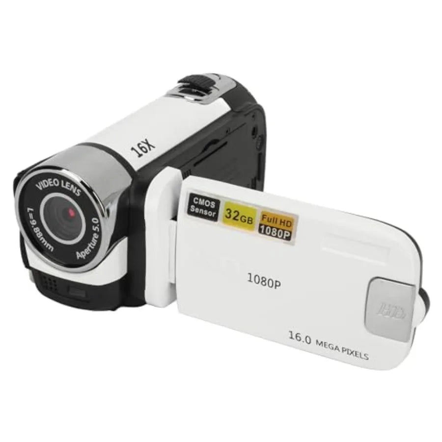 2.5K Video Camcorder With 16X Digital Zoom And Fill Light