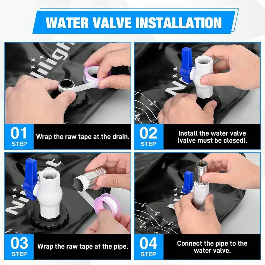 Nilight Water Storage Bladder RV Potable Camping Collapsible Container