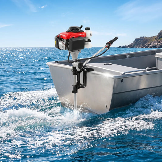 Outboard Boat Engine 4-Stroke 4.0HP With Propeller Guard Cover For Small Boats Enthusiasts