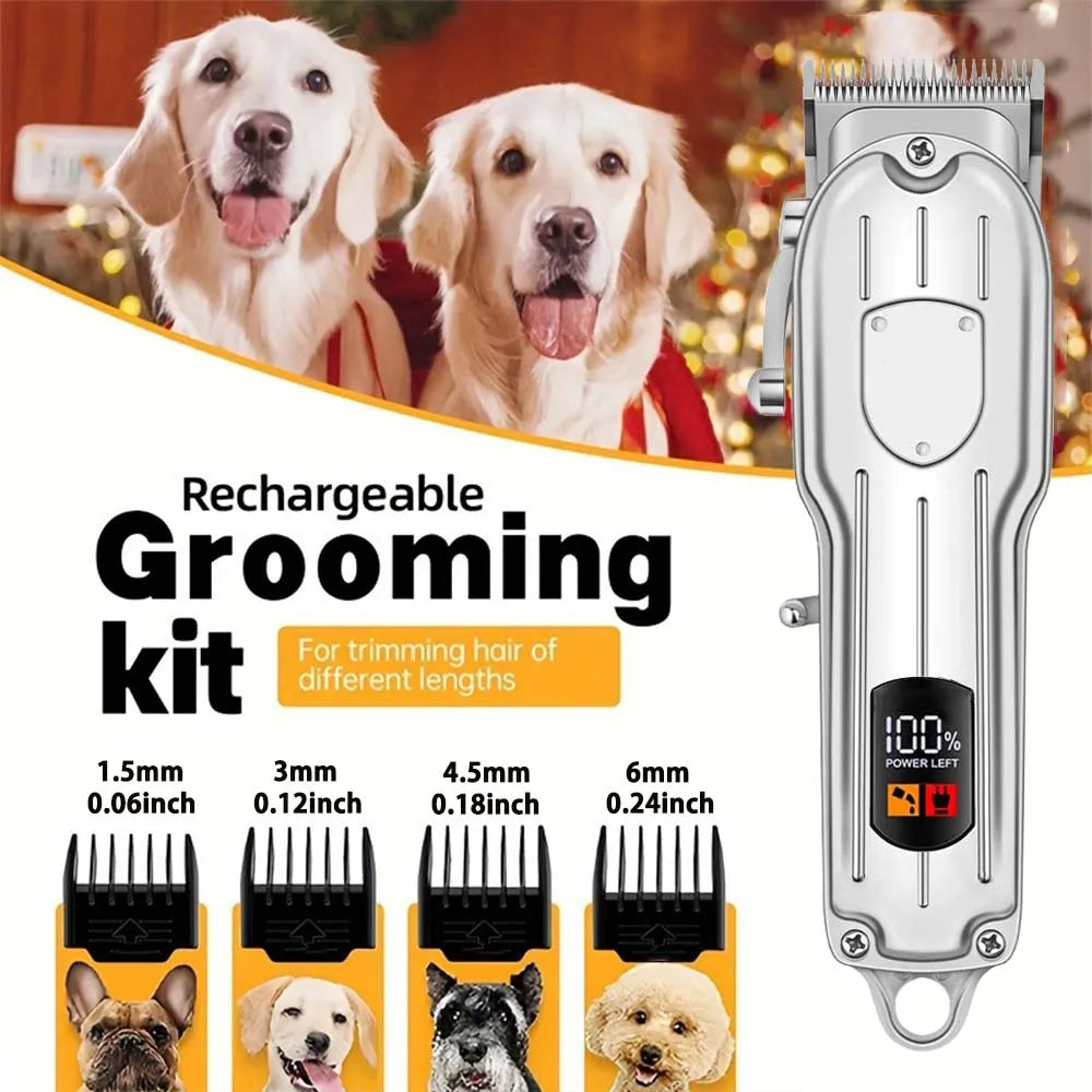 Shuyu Rechargeable Pet Hair Clipper For Cats And Dogs LED