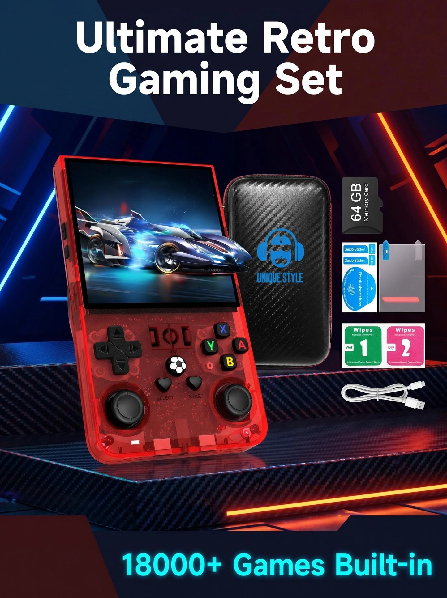 AISLPC R36MAX Retro Handheld Game Console Portable Pocket Player