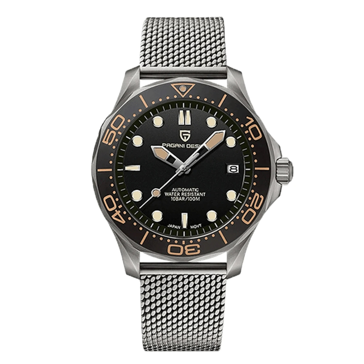 Pagani Design Automatic Men's Watch Sapphire Crystal Waterproof Luminous