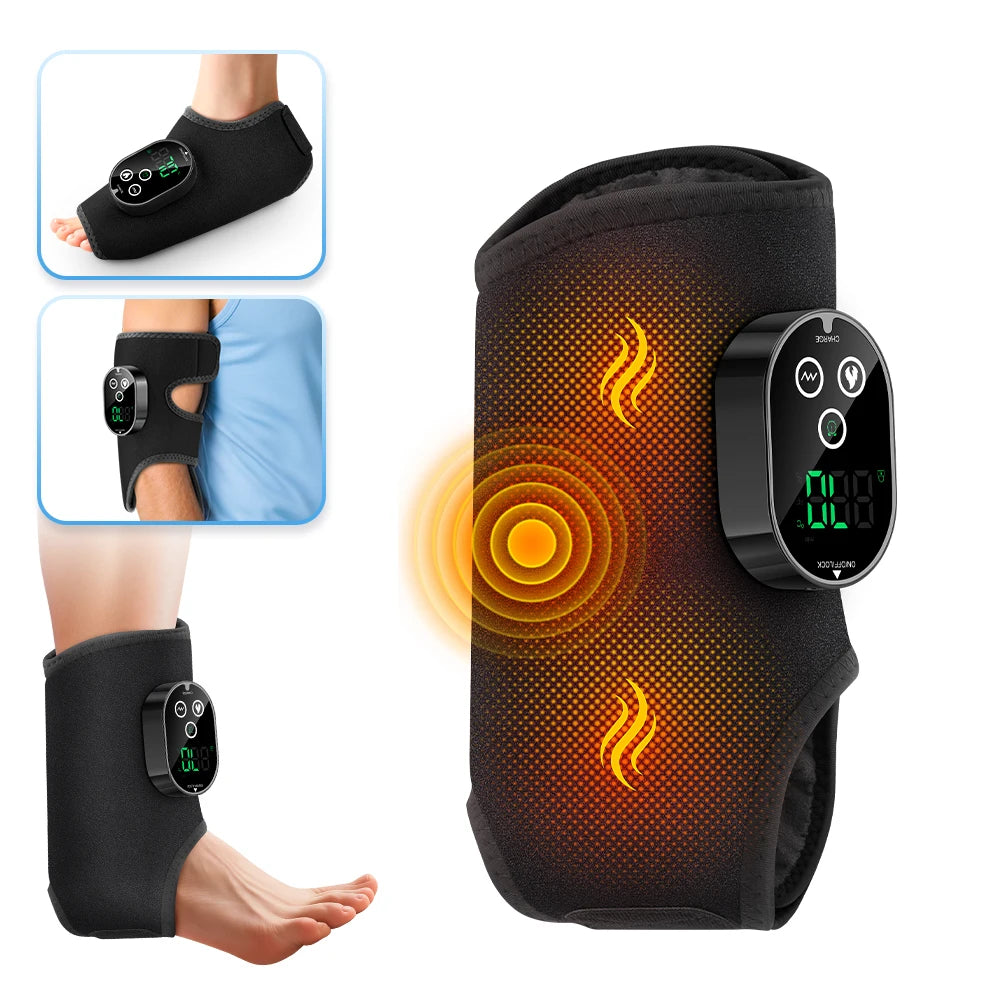 Moajaza 3 In 1 Cordless Heated Ankle Massager For Foot