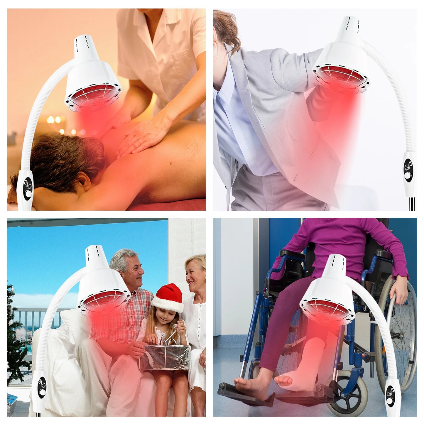 Infrared Heat Lamp 275W Therapy For Pain Relief At Home
