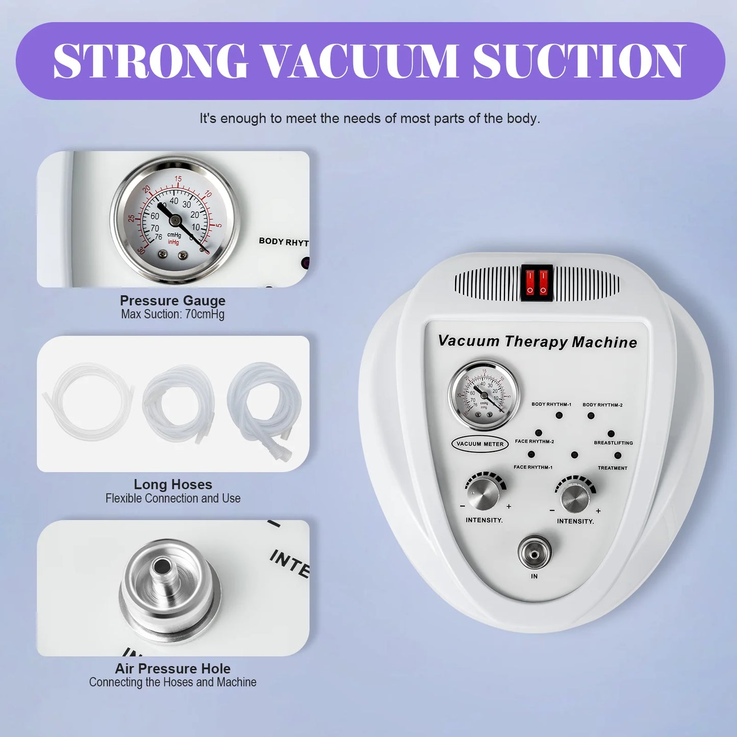 Cupping Massage Machine 70cmHg Suction Device For Salon Spa