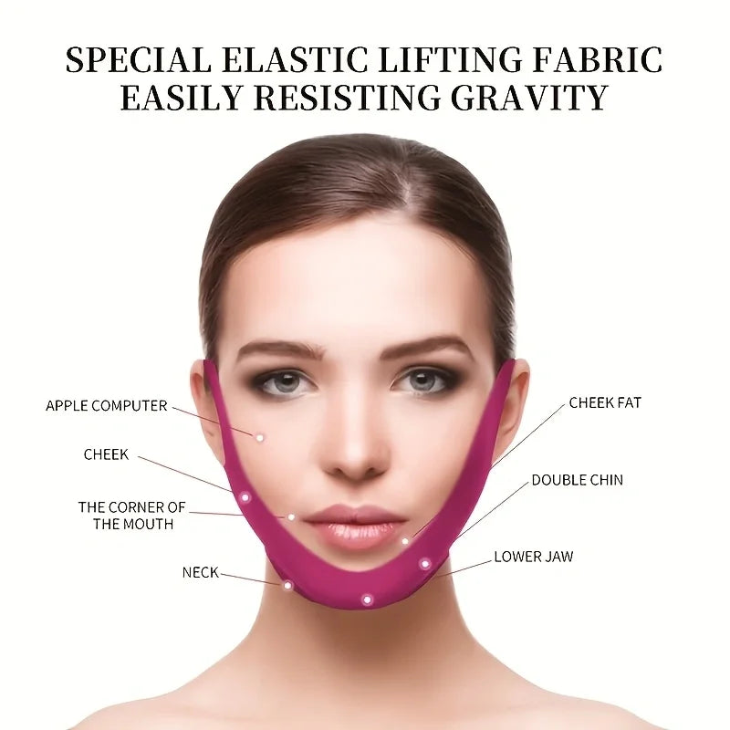 V Shaped Chin Strap Mask For Snug Facial Contour Lift