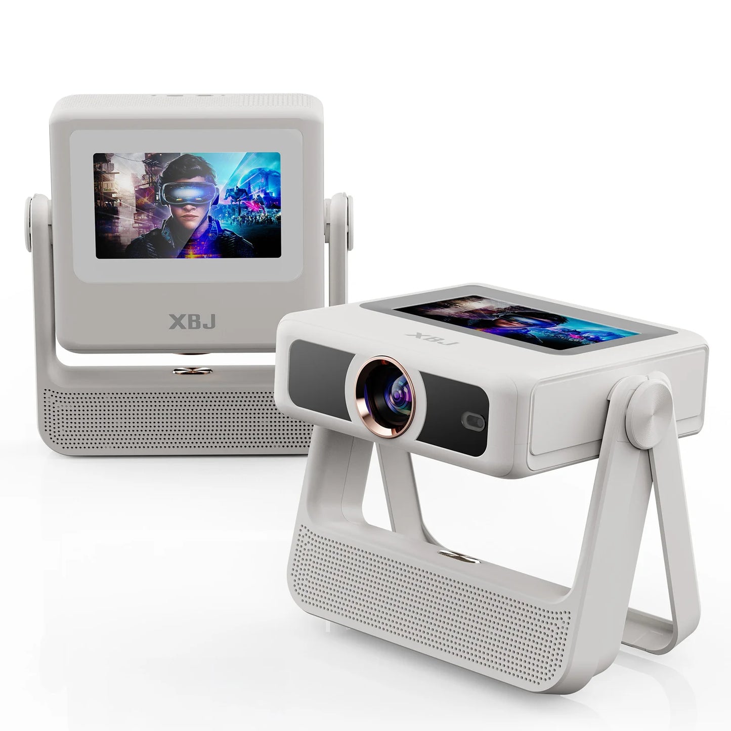 XBJ A5Pro Smart Dual Touchscreen Projector 1080P WiFi Auto Keystone Home Theater