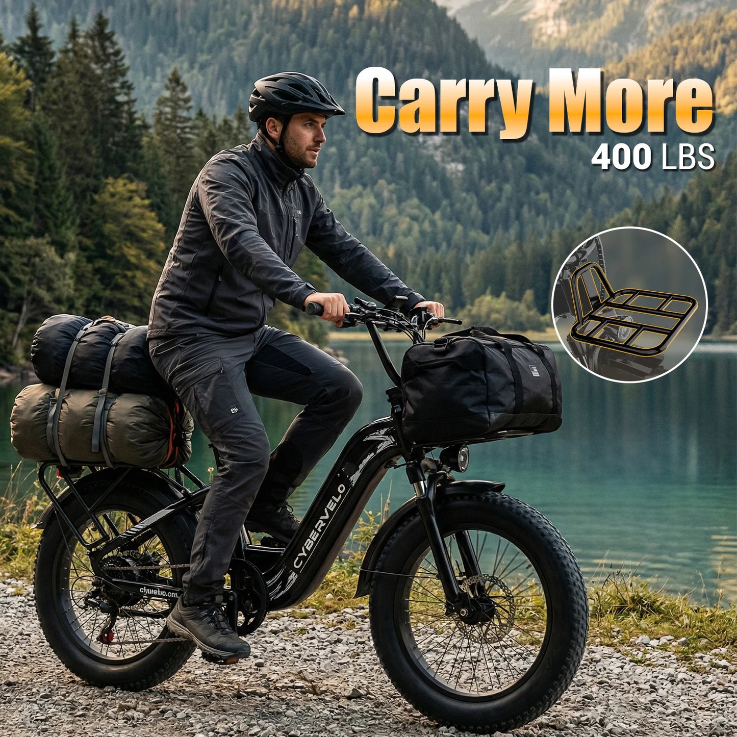 CYBERVELO EK8 Off Road Electric Bike 1000W 20Ah Battery