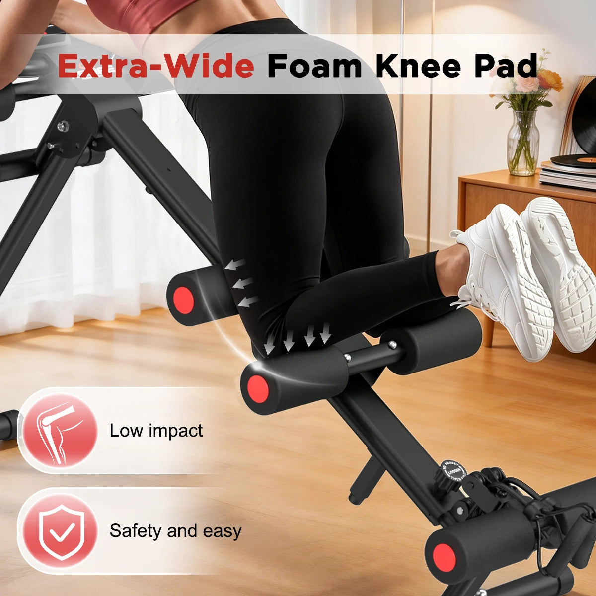 Adjustable 5-In-1 Ab Trainer With Resistance Bands For Core Workouts