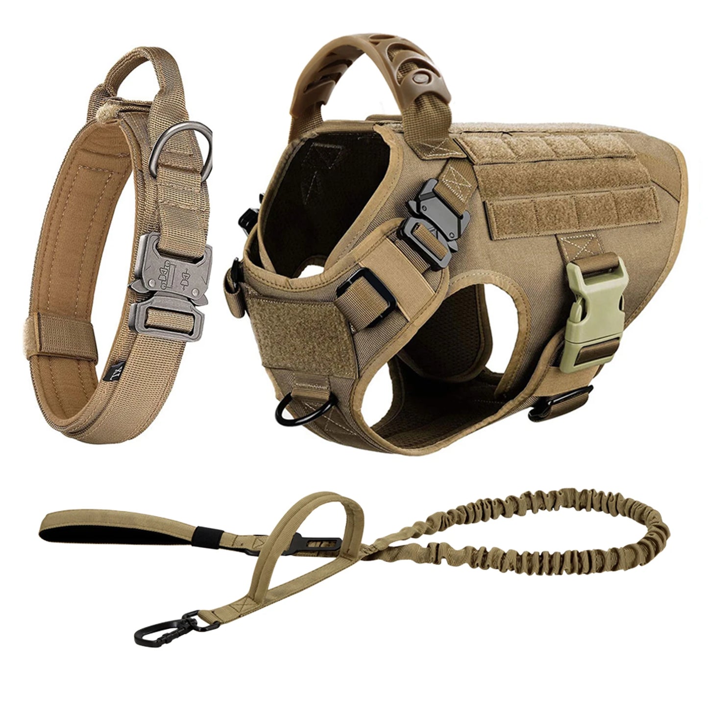Nylon Dog Harness And Leash Set Padded Breakaway Quick Release