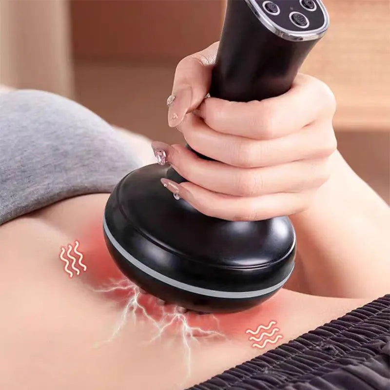 Aedwdpe Electric Heated Vibration Meridian Body Massage Brush