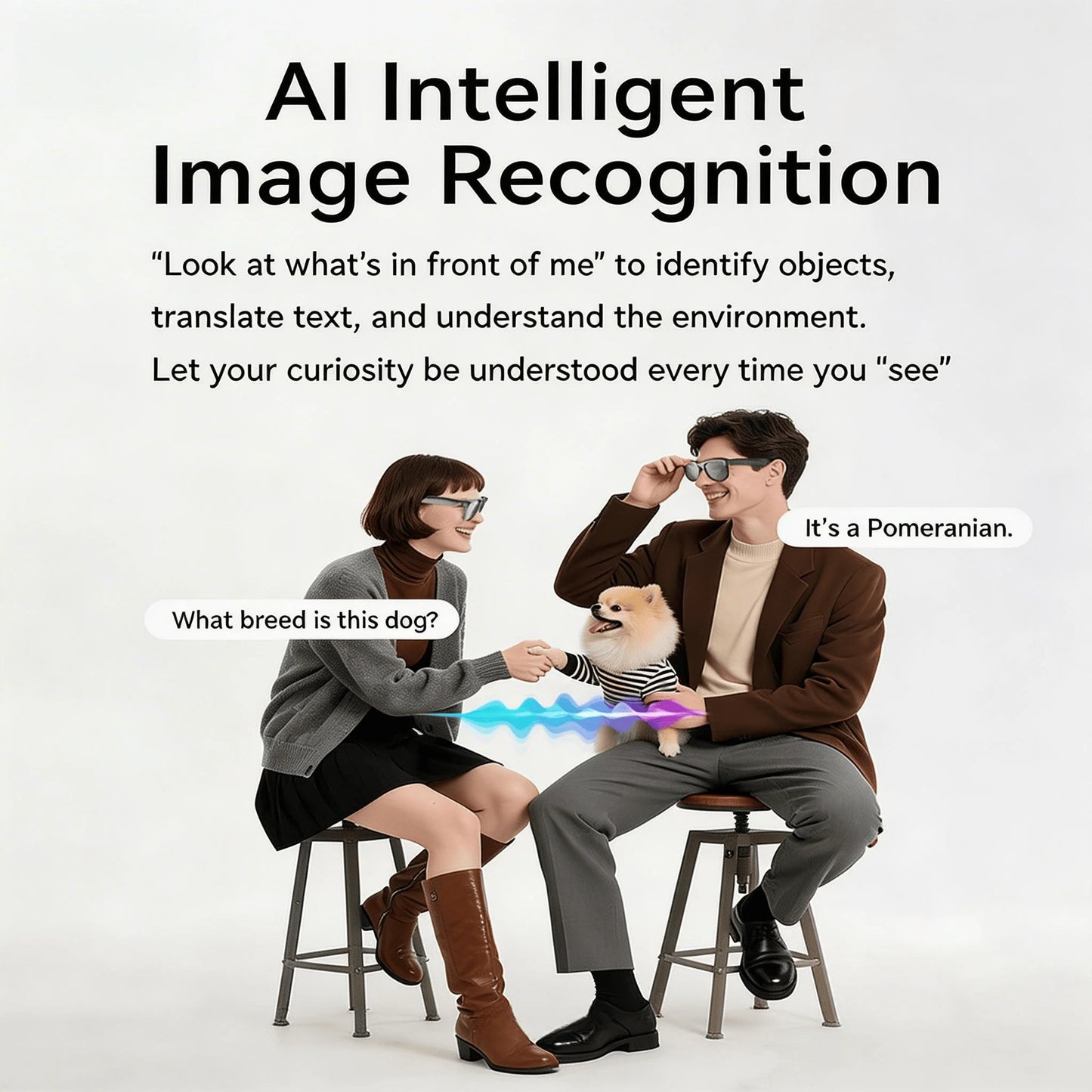W&O Camera 4K Smart Glasses With AI Translation And Recognition
