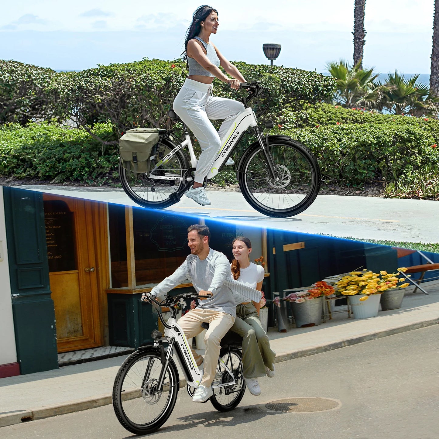 Cybervelo EK7 1000W 48V 25Ah Long Range Electric Bike