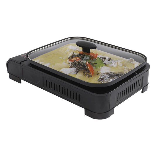 Portable Camping Grill Stove Butane Compatible Pan Lid Essential Gear