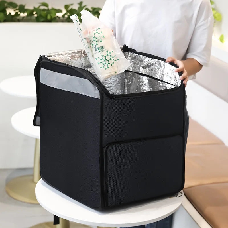 Thermal Insulated Delivery Backpack Large Capacity Food Storage Outdoor