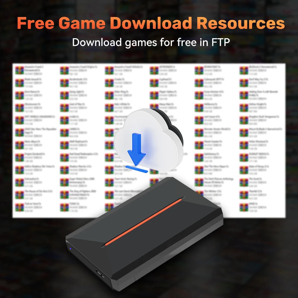 JMachen Launchbox 500GB Gaming Emulator For PS4 Switch PS3 PS2 Wii U