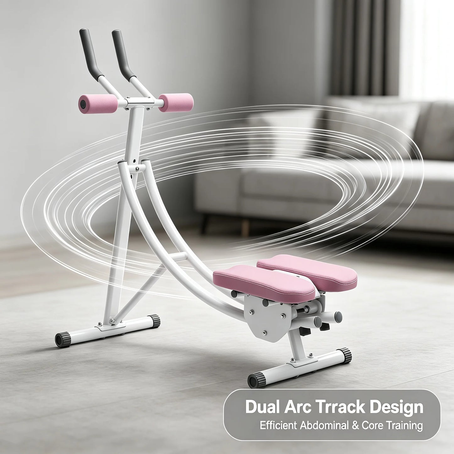 Premium Foldable Dual Arc Ab Trainer Digital Led Display Console