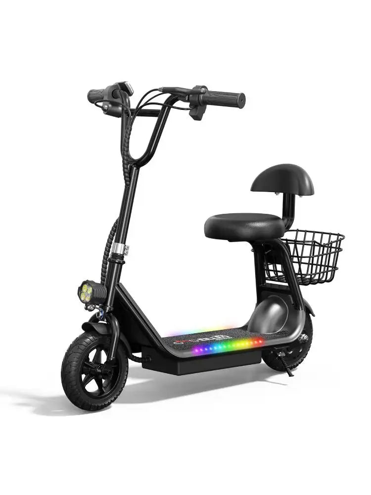 Spacewalk Electric Scooter For Kids With Seat Basket