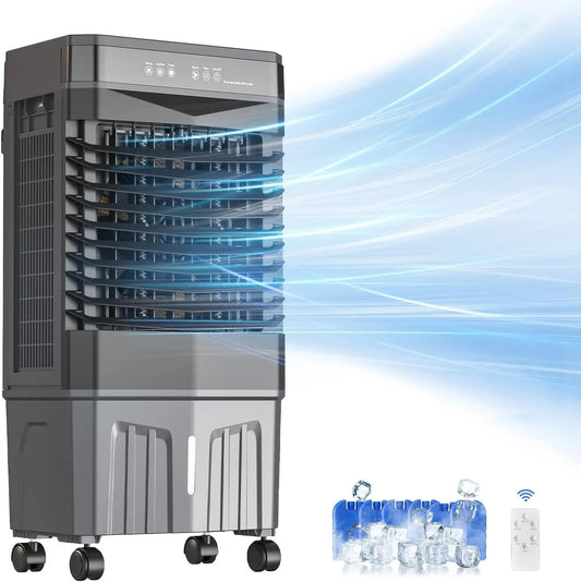 Portable Evaporative Air Cooler 1800 CFM With Water Tank And Oscillation