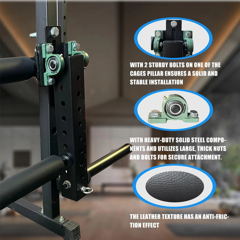 Power Rack Leg Extension and Curl Machine for Home Training