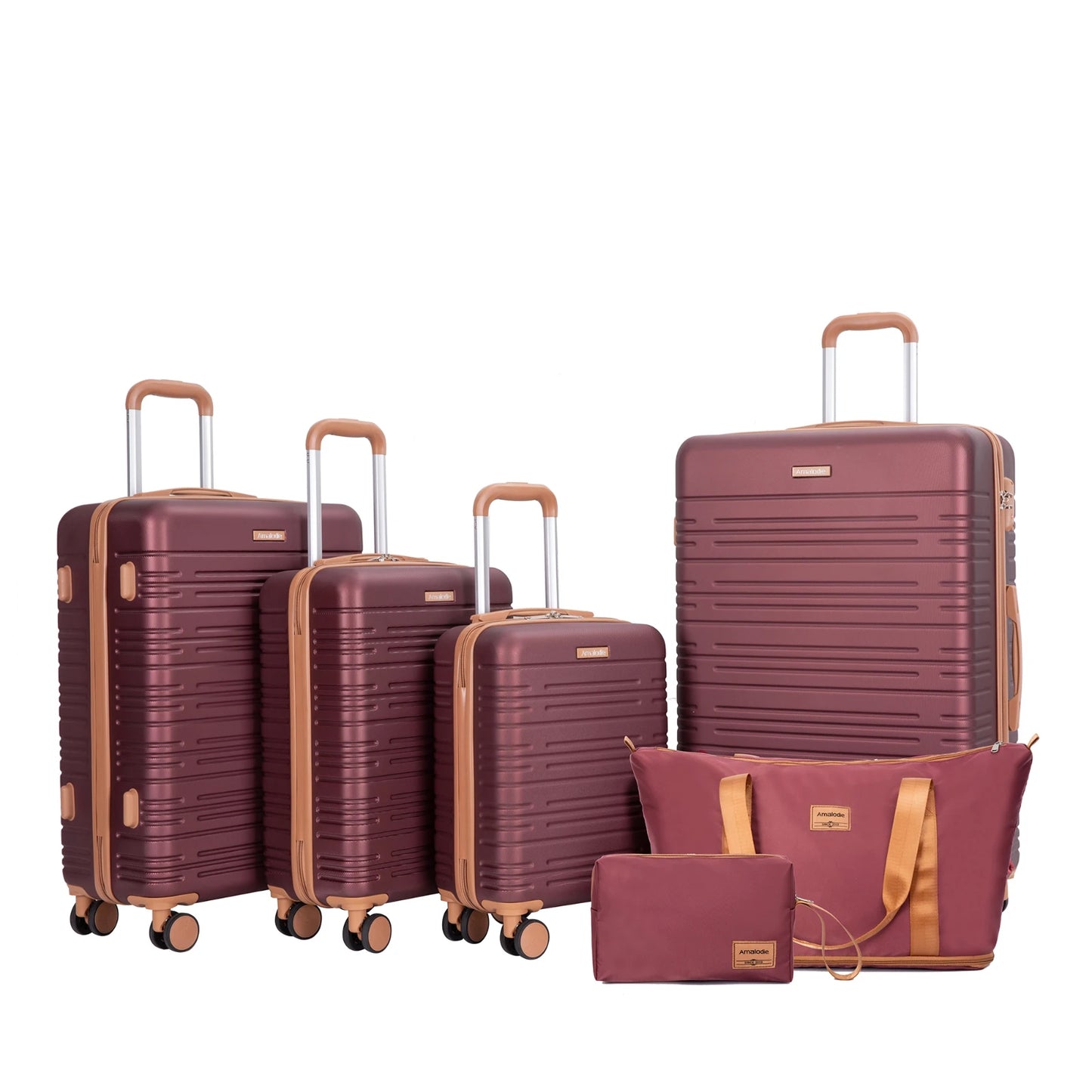 TRIPCOMP Luggage Set With Double Spinner Wheels And TSA Lock