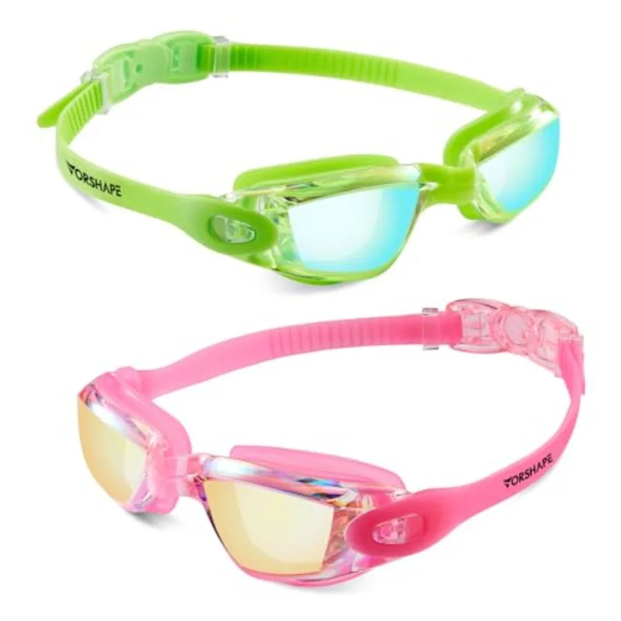 Anti Fog Swimming Goggles 2 Pack No Leaking UV Protection For Men Women Youth Everyday Wear