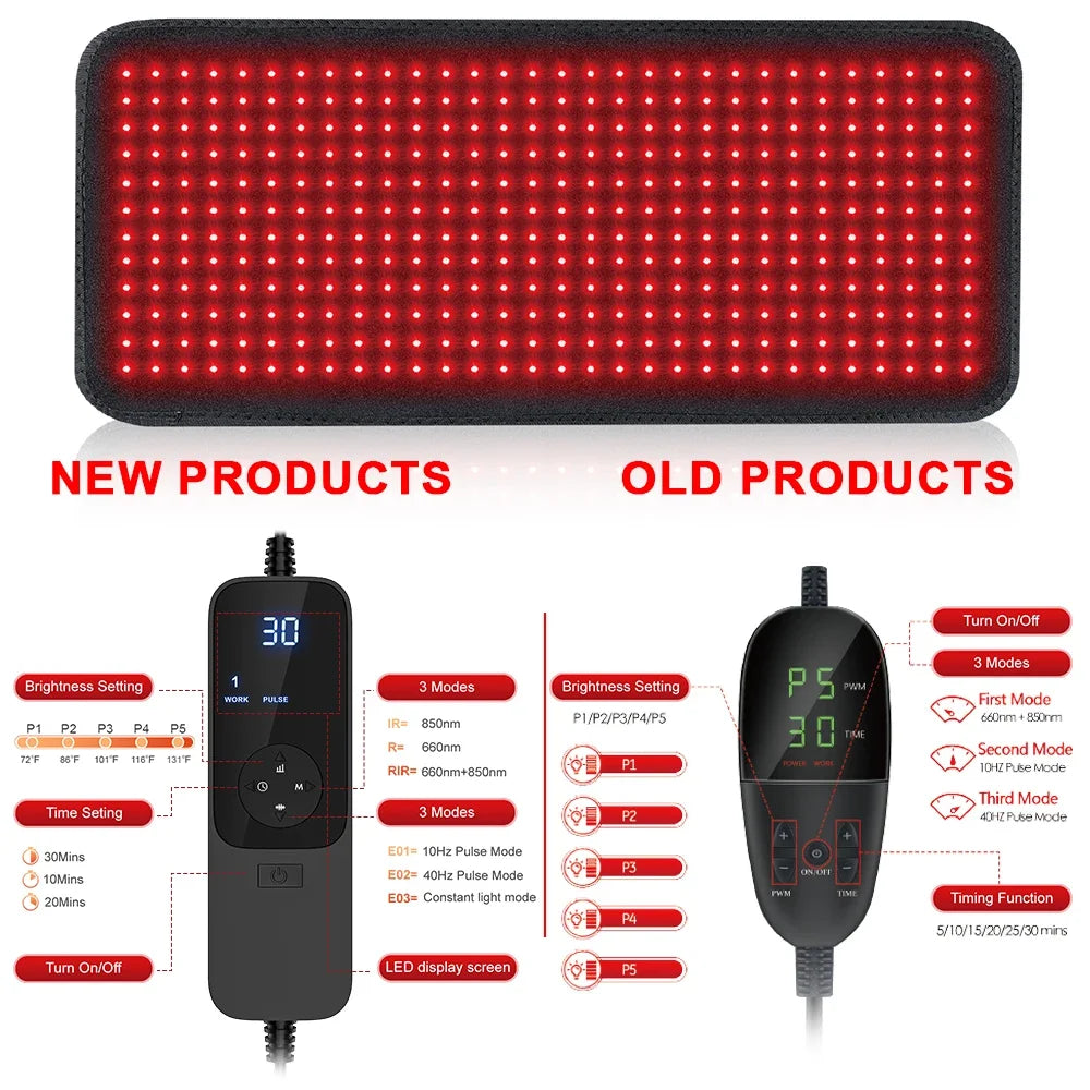 Astarexin Red Light Therapy Heating Pad for Body Pain Relief