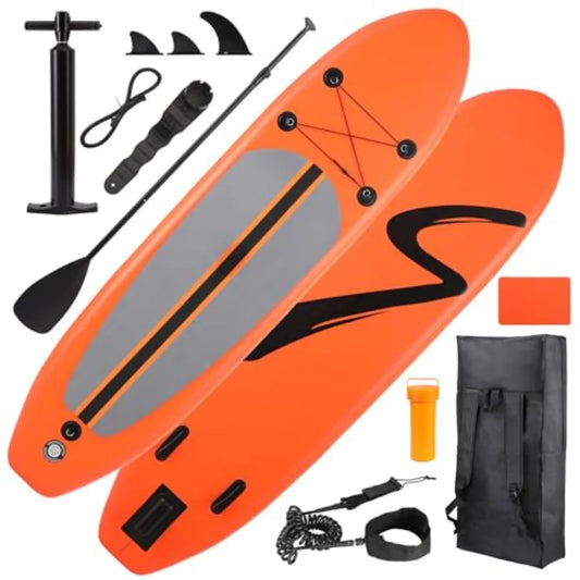 Inflatable Stand Up Paddle Board SUP Ultra Stable With 3 Fin Design And 400 LBS Capacity For Outdoor Water Enthusiasts