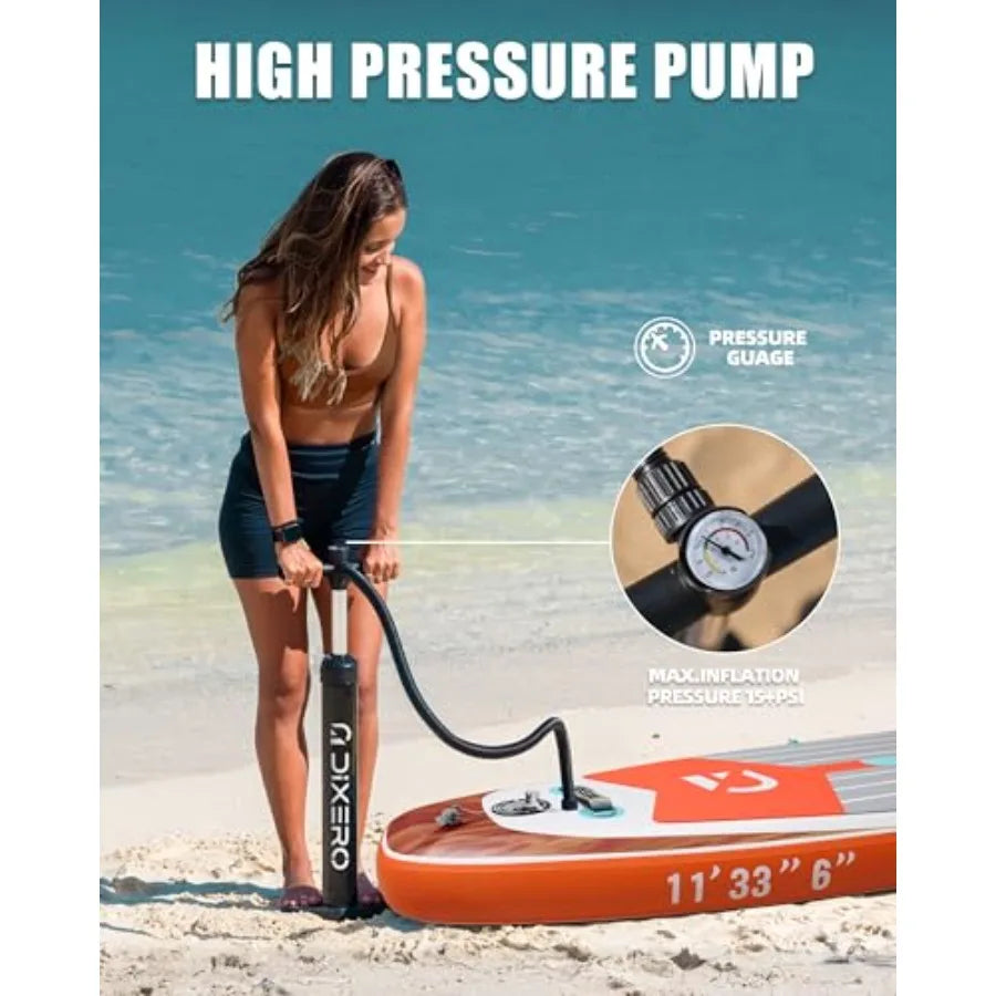 Inflatable Stand Up Paddle Board For Outdoor Enthusiasts Water Sports Ultra Stable Lightweight Durable PVC Blue