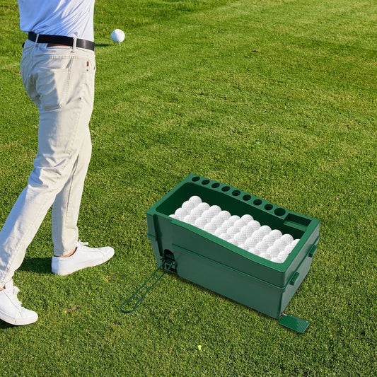 Automatic Golf Ball Dispenser For Beginners And Pros With Phone Holder Durable ABS Indoor Outdoor Practice Aid