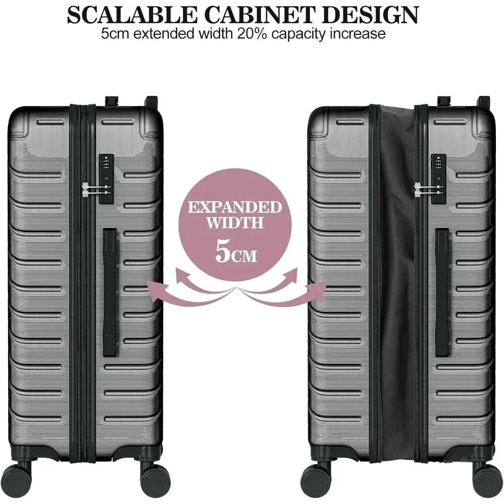 4 Piece Hardshell Spinner Luggage Set Lightweight Travel Suitcases Carry On