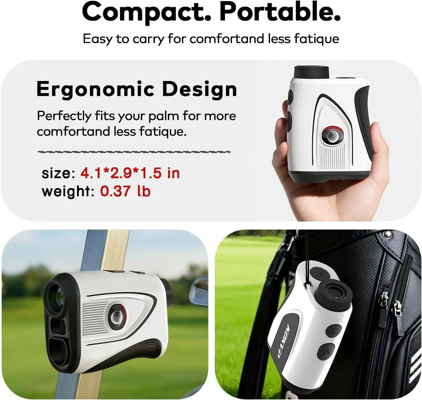KOKVP 7X Golf Rangefinder With Slope Compensation And Flag Lock