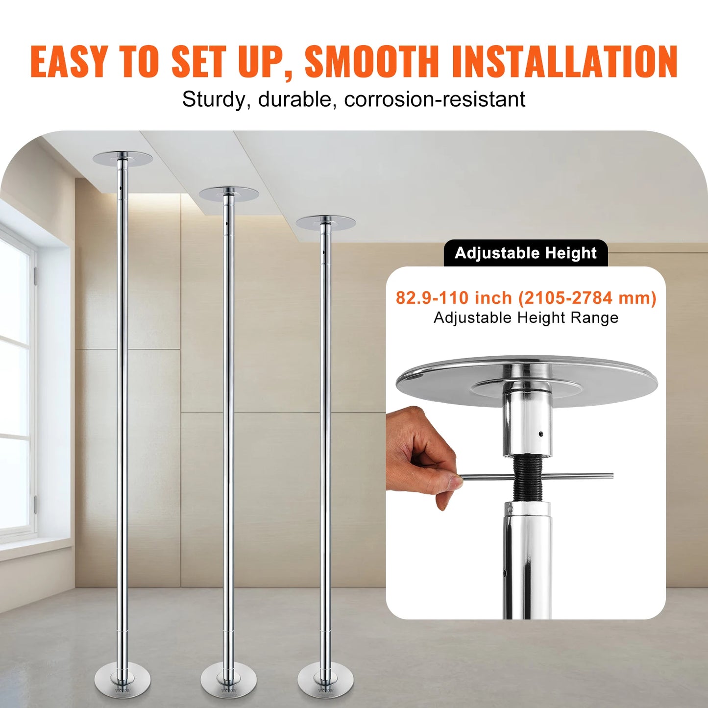 SucceBuy Professional Dancing Pole For Fitness Strength Training