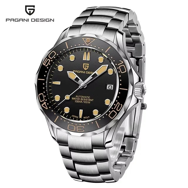 Pagani Design Automatic Men's Watch Sapphire Crystal Waterproof Luminous